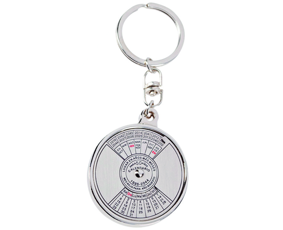 LLAVERO CIRCULAR CON CALENDARIO PERPETUO. C419